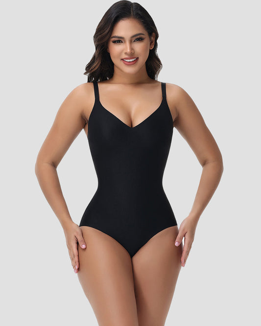 Shapshe® V Neck Compression Shapewear Snatch Butt Lifting Full Bodysuit (Pre-Sale)