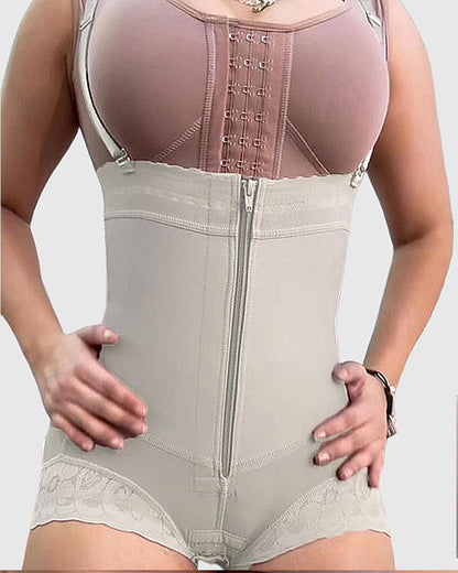 Shapshe® Women High Waisted Faja Shaping Shorts Zip Closure