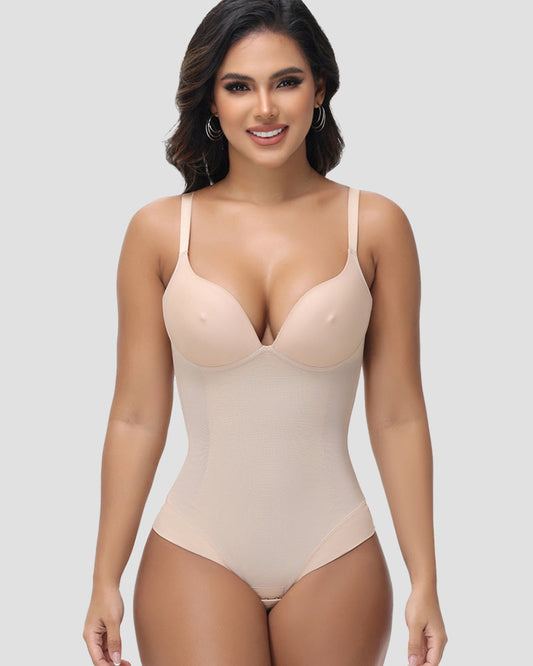 Shapshe® Shapewear Nippel Bra Tummy Control Briefs Bodysuit