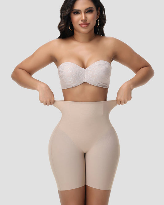 High Waisted Seamless Tummy Control Butt Lifting Shaping Shorts Thigh Slimmer (Pre-Sale)