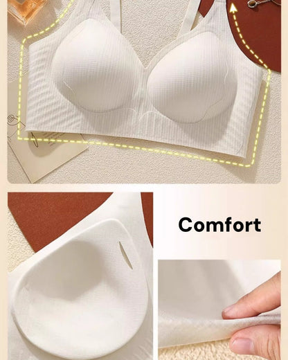 Women's Thin Seamless Teardrop Breathable Push up Bra