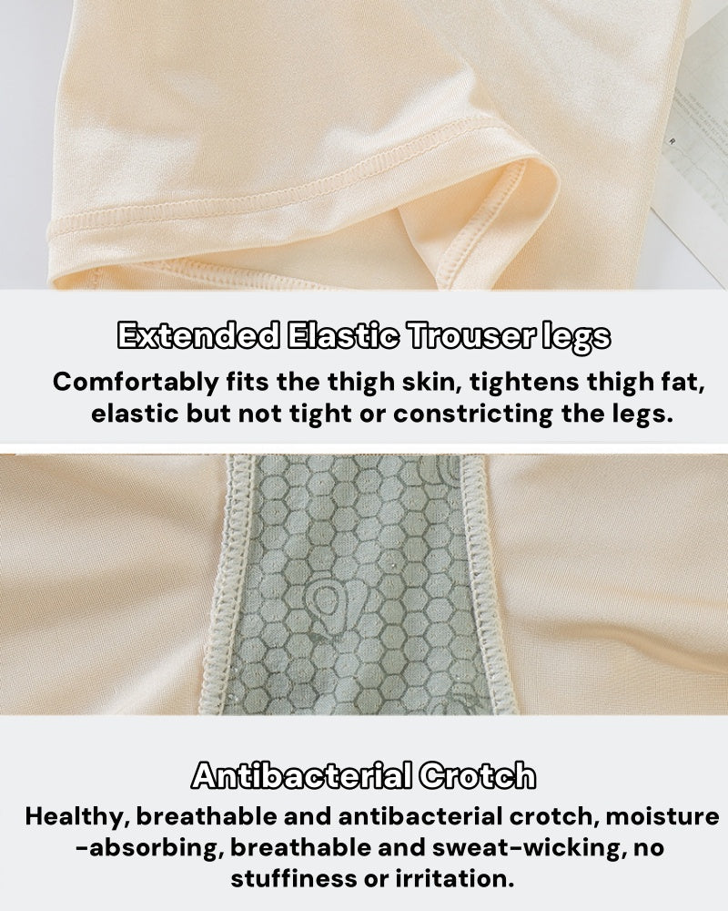 High Waisted Mesh High Compression Hip Lift Shaping Shorts With Waist Trainer