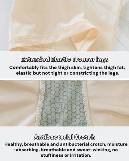 High Waisted Mesh High Compression Hip Lift Shaping Shorts With Waist Trainer