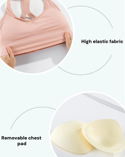 Push Up Shock Proof Anti Sagging Minimizer Fitness Bra