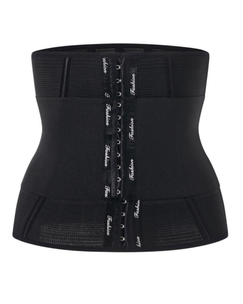 Fajas Colombianas Double Layer Postpartum Waist Trainer With Hook And Eye