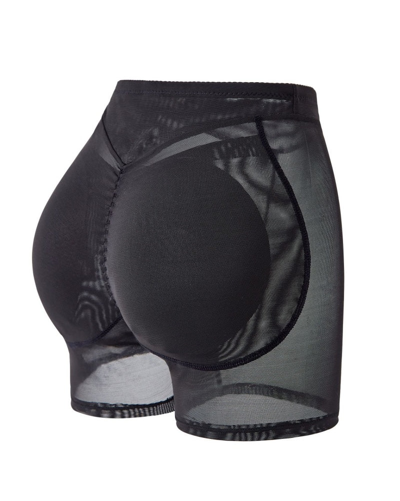 High Waisted Boxer Tummy Control Shaping Shorts With Sponge Pad