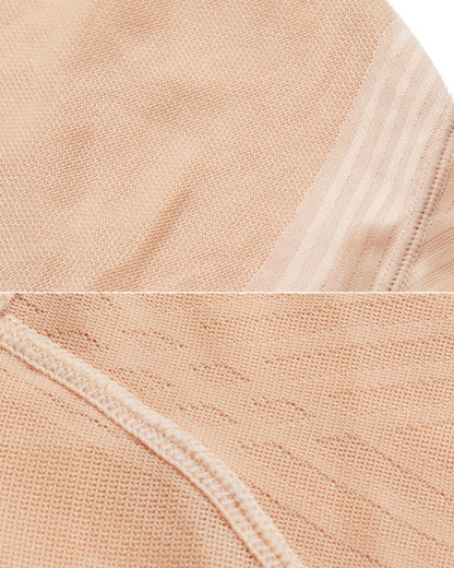 Hourglass Waistband Cross Mesh Tummy Control Shaping Shorts