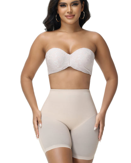 Women's Seamless Mesh High Waist Shapewear Shorts Thigh Slimmer Underwear