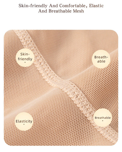 Breathable Seamless High Waist Shaping Shorts with  Hook and Eye