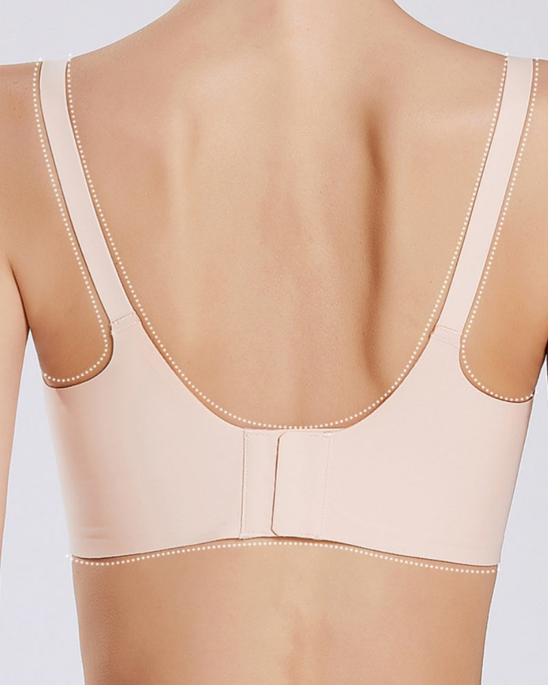 Anti Sagging Thin Seamless Large Size Nursing Bra with Front Closure