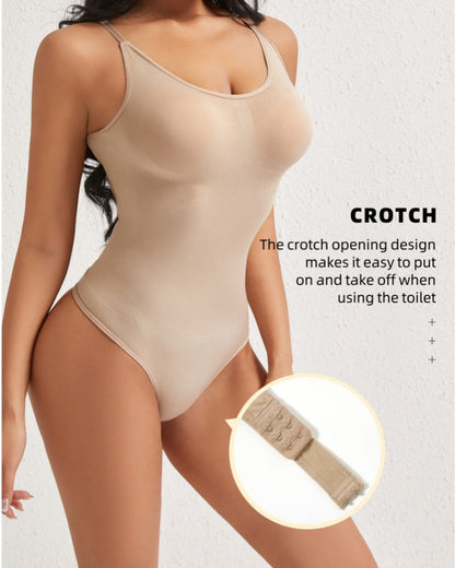 Backless Seamless Tummy Control Thong Shapewear Bodysuit