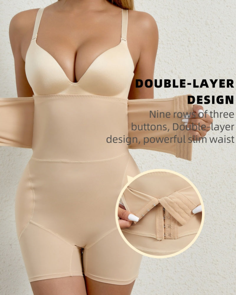 High Waisted Front Hook And Eye Butt Lifting Shaping Shorts