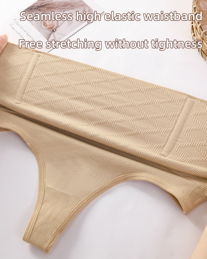 High Waisted Seamless Tummy Control Shaping Thong  Shapewear Panties