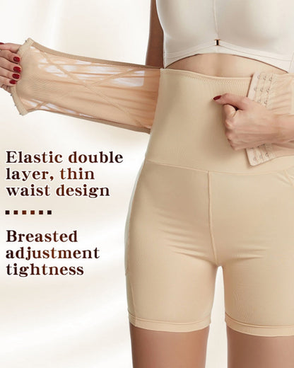 8 Breasted Hooks High Compression Tummy Control Butt Lifting Shaping Shorts