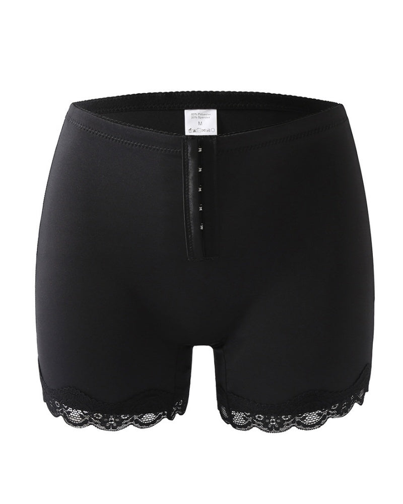 Seamless Low Waist Boxer Tummy Control Shaping Shorts with Hooks