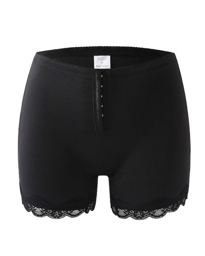 Seamless Low Waist Boxer Tummy Control Shaping Shorts with Hooks