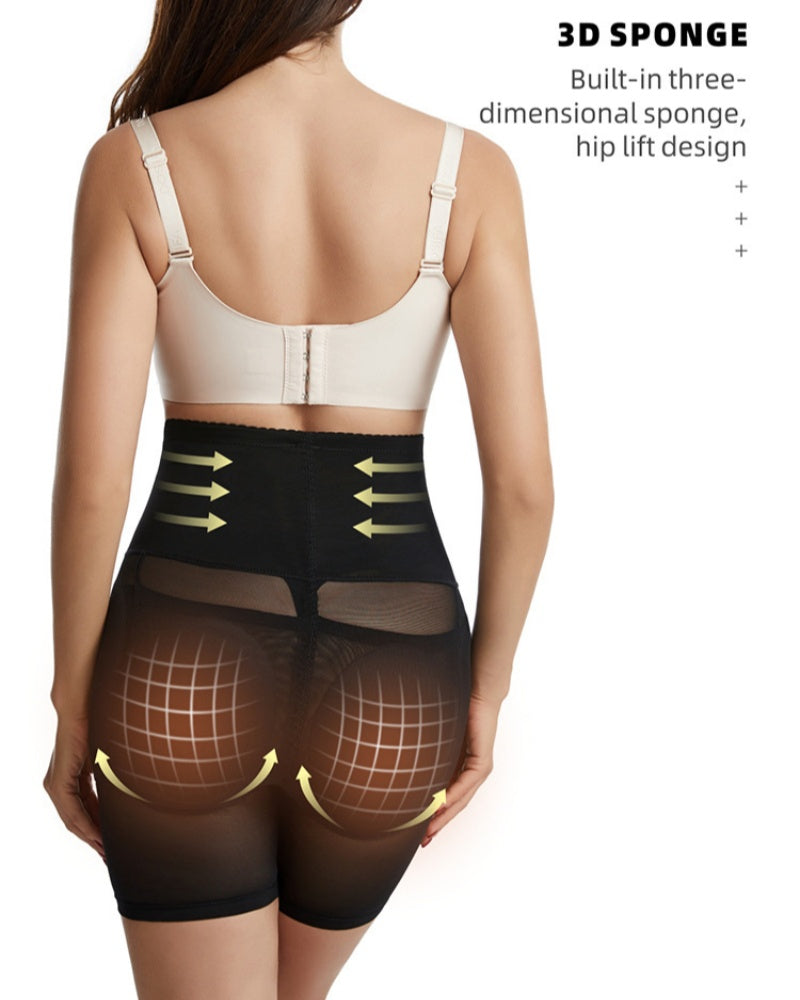 Curvy Hip Enhancer Breathable Mesh Tummy Control Shaping Shorts