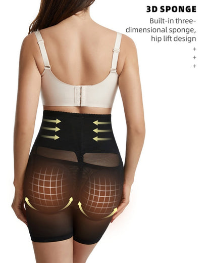 Curvy Hip Enhancer Breathable Mesh Tummy Control Shaping Shorts