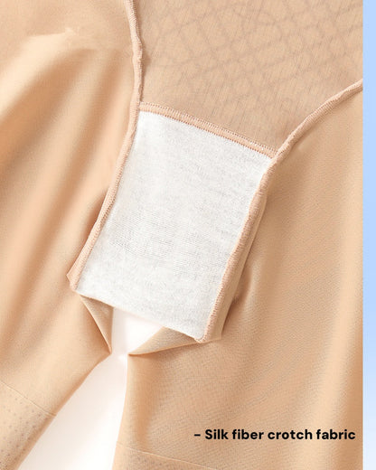 High Elastic Hip Lifting Mesh Patchwork Seamless Shaping Shorts