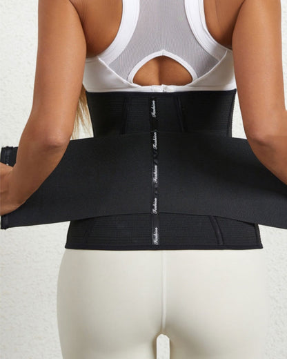 Fajas Colombianas Double Layer Postpartum Waist Trainer With Hook And Eye