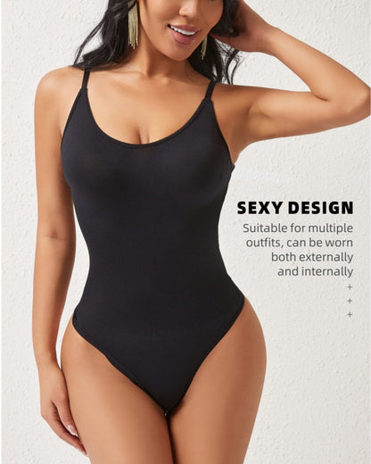 Backless Seamless Tummy Control Thong Shapewear Bodysuit
