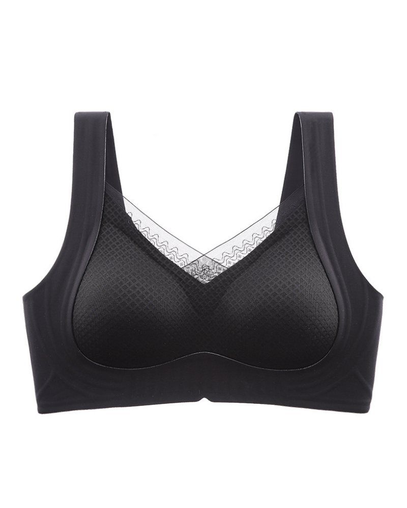 Breathable Seamless Mesh Push Up Anti Sagging Bra