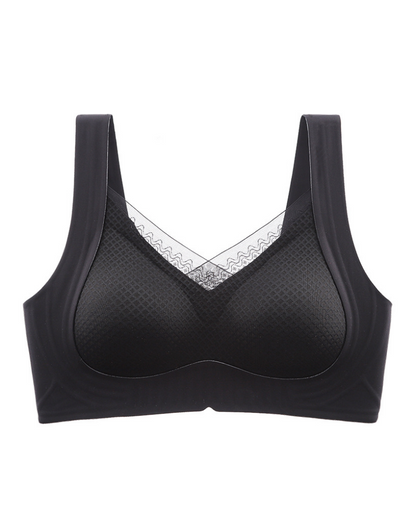 Breathable Seamless Mesh Push Up Anti Sagging Bra