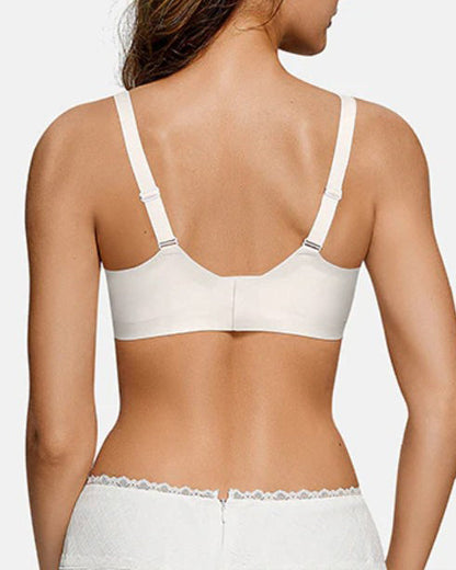 Women's Solid Color Seamless Breathable Wireless Push Up Bra