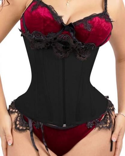 Fajas Colombianas Double Compression Invisible Closure Waist Trainer With Steel Bones