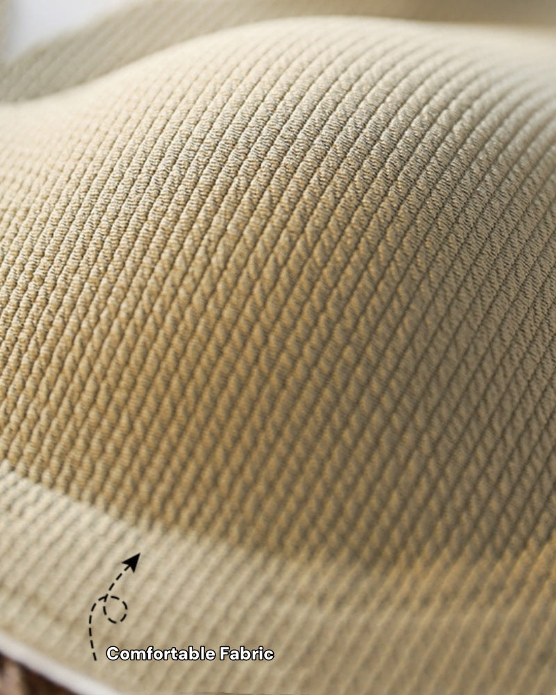 Fixed Cup Soft Support Gathered Anti Sagging Wire Free Bra