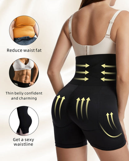 8 Breasted Hooks High Compression Tummy Control Butt Lifting Shaping Shorts