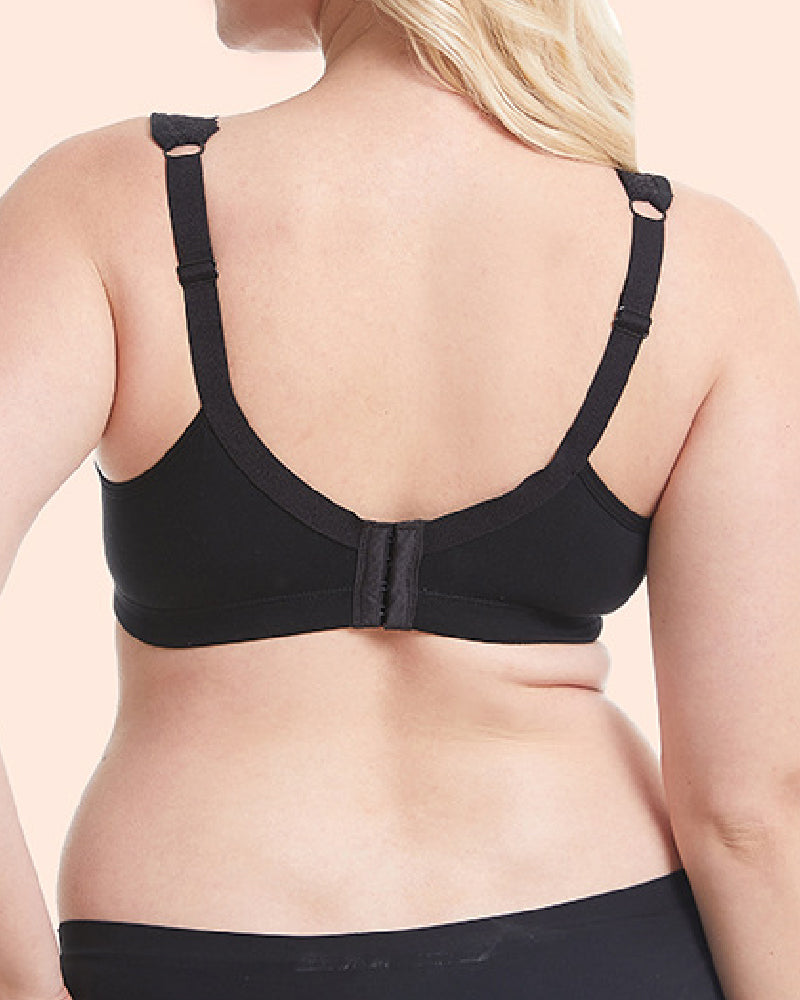 Women's Soft Cotton Lace Wireless Plus Size Bras Full Coverage Non Padded Bra