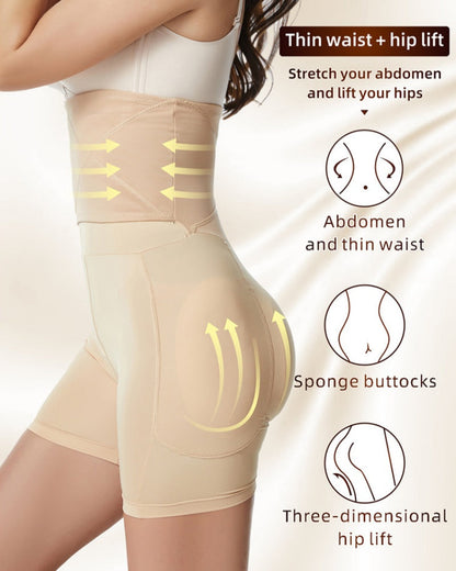8 Breasted Hooks High Compression Tummy Control Butt Lifting Shaping Shorts