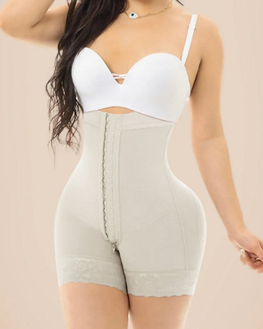 Shapshe® Detachable Strap High Rise Butt Enhancing Hook and Eye Body Shaper Shorts