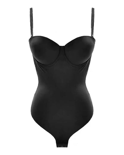 Women's Sexy Backless One Piece Bodysuit With Build In Push Up Bra