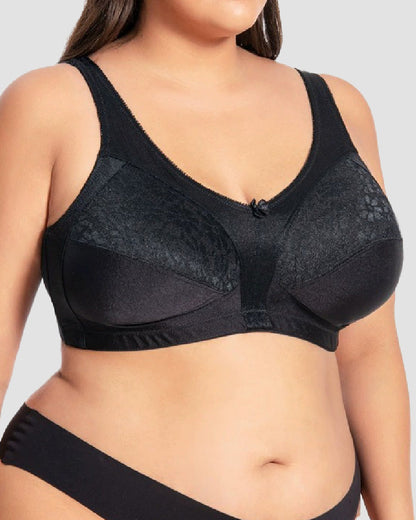 Women's Smooth No Pad Minimizer Underwear Wireless Large Size Bra