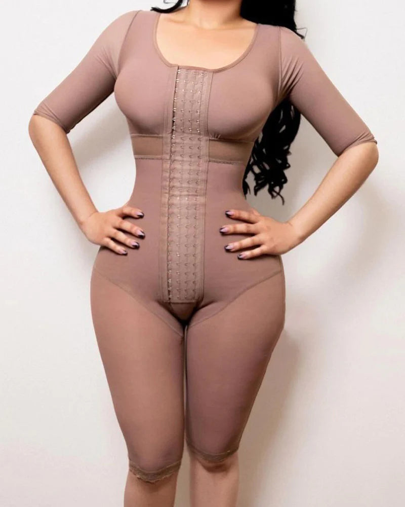 Shapshe® Full Body Firm Compression Shapewear Bodysuits with Sleeves