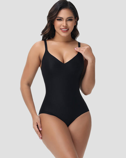 Shapshe® V Neck Compression Shapewear Snatch Butt Lifting Full Bodysuit (Pre-Sale)