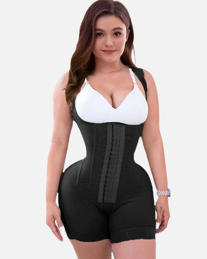 Shapshe® Firm Compression Tummy Control Shapewear Adjustable Bodysuit Hook and Eye Closure