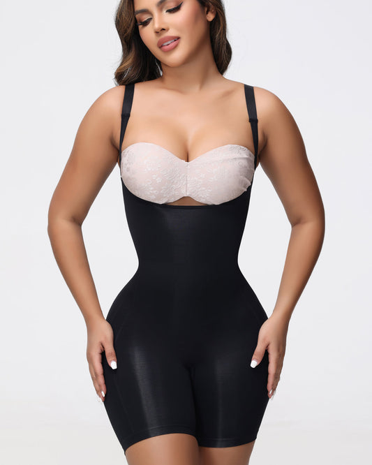 Shapshe® Seamless Smoothing Open Bust Bodysuit Tummy Control Body Shaper