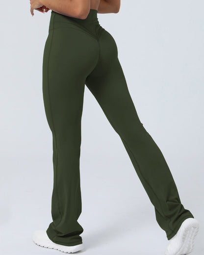 Women's Tight Fitting Dance Wide Leg Butt Lift Yoga Pants