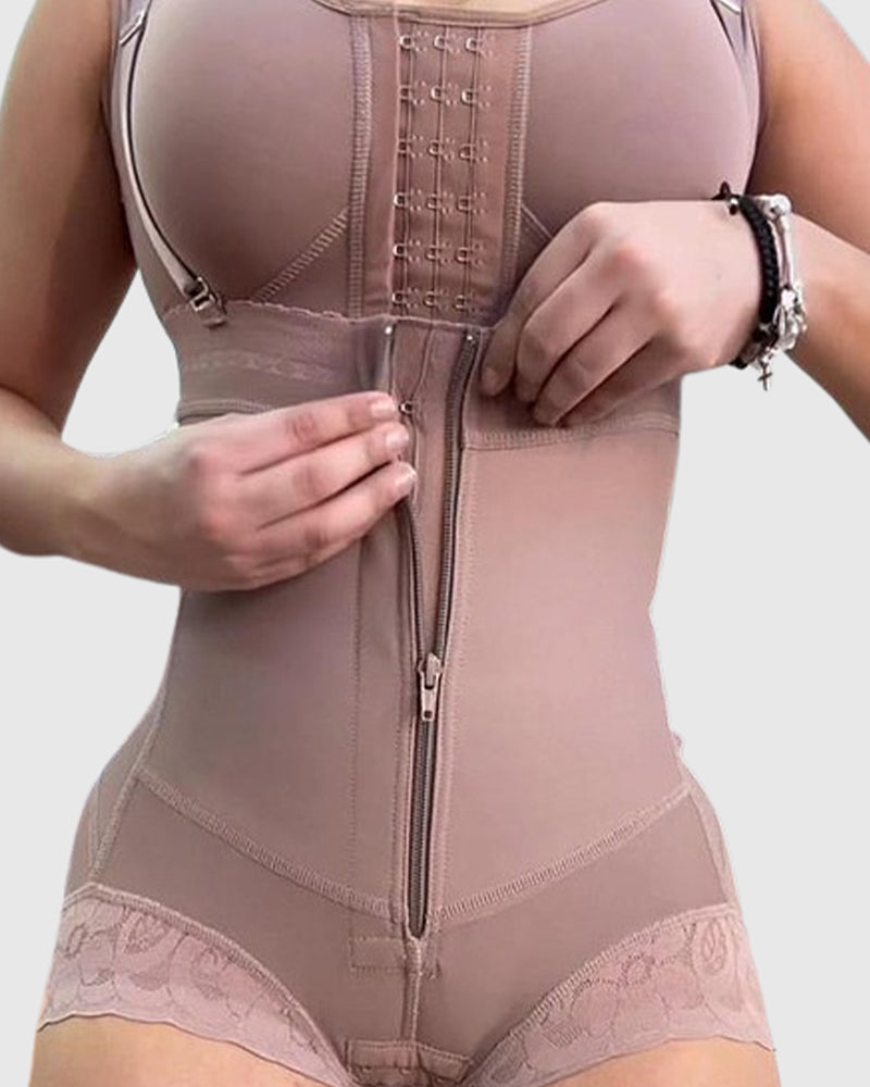 Shapshe® Women High Waisted Faja Shaping Shorts Zip Closure