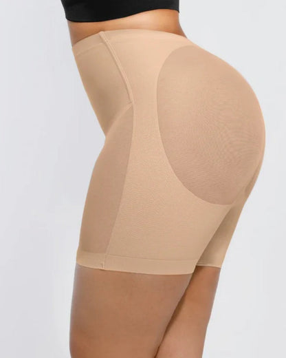 Women's Seamless Mesh High Waist Shapewear Shorts Thigh Slimmer Underwear
