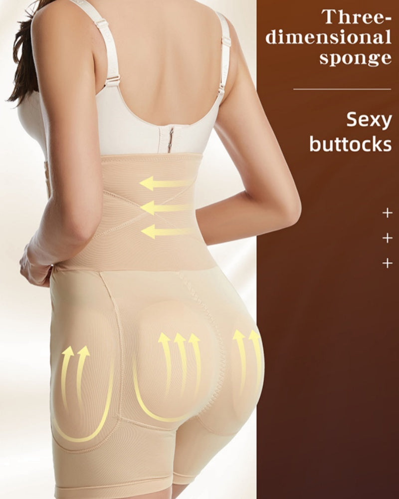 8 Breasted Hooks High Compression Tummy Control Butt Lifting Shaping Shorts