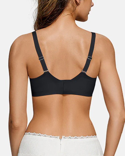 Women's Solid Color Seamless Breathable Wireless Push Up Bra