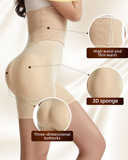 8 Breasted Hooks High Compression Tummy Control Butt Lifting Shaping Shorts