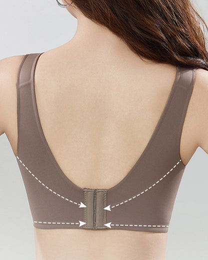Breathable Seamless Mesh Push Up Anti Sagging Bra