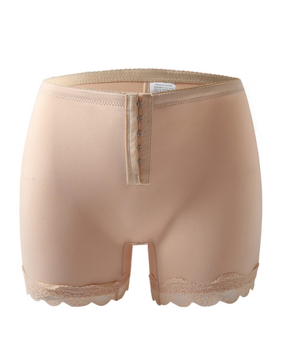 Seamless Low Waist Boxer Tummy Control Shaping Shorts with Hooks