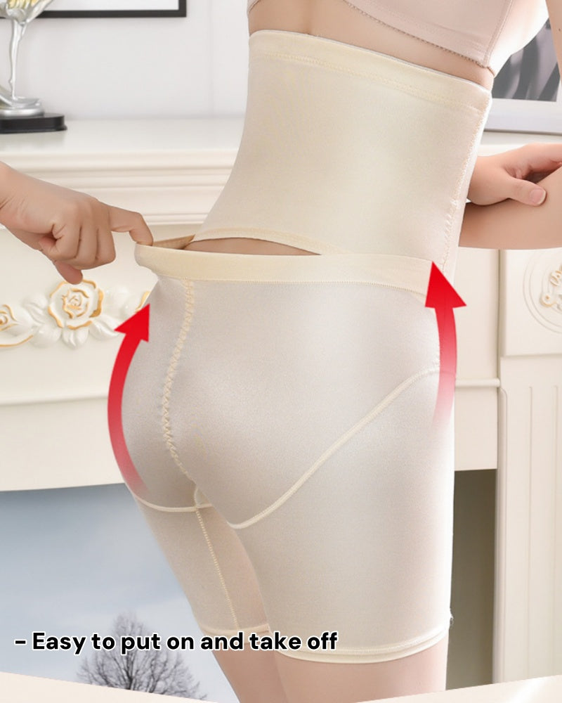 High Waisted Mesh High Compression Hip Lift Shaping Shorts With Waist Trainer