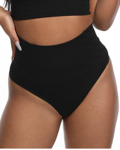 High Waisted Seamless Tummy Control Shaping Thong  Shapewear Panties